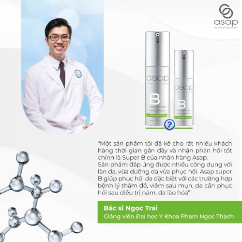 Asap Super B Complex 50ml - Tinh Chất Trẻ Hóa Hàng Chính Hãng Úc